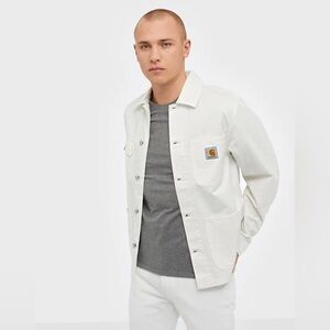 Carhartt WIP Michigan Coat Off White Chore Jacket Size M
